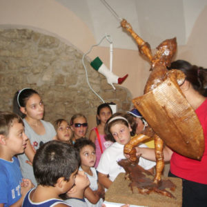 Visite guidate per bambini alla mostra d'arte di sedici artisti in occasione dei centocinquant'anni dell'Unità d'Italia a cura di Daniela Madonna-Laboratorio ArtiBus