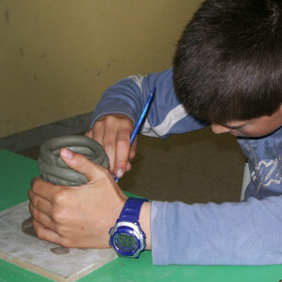 scuola, argilla, ceramica, ragazzi, laboratorio