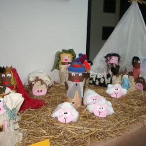 presepe, bcc, materiali, riciclo