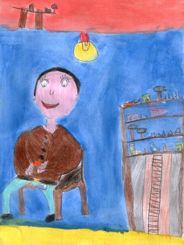 calendario, disegno, bambini, mestieri, vasto, artibus