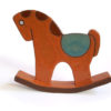 Cavallo a dondolo in ceramica realizzato e decorato a mano dal Laboratorio ArtiBus di Vasto