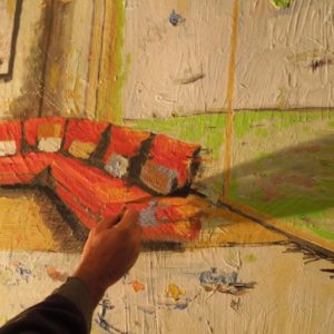 Particolare dell'opera realizzata da Scutece