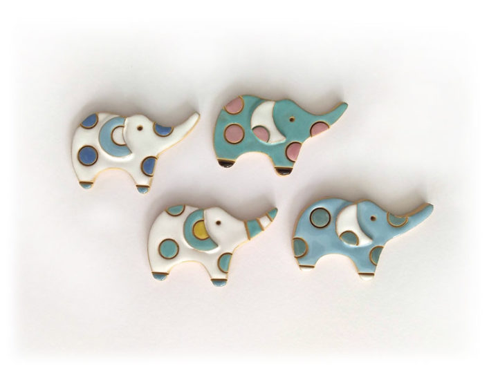 Magnete in ceramica Elefante